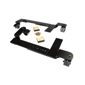 BKB RULLEBESLAG, SORT, TIL KONSOLPIANOER, 4 POLYURETHAN HJUL MED BREMSE