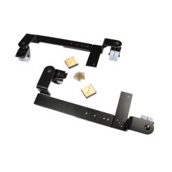 BKB RULLEBESLAG, SORT, TIL KONSOLPIANOER, STORE GUMMIHJUL AFSMITNINGSFRI MED BREMSE, KUGLELEJE