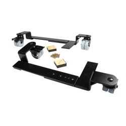 BKB RULLEBESLAG, SORT, TIL KONSOLPIANOER, STORE GUMMIHJUL AFSMITNINGSFRI MED BREMSE, KUGLELEJE