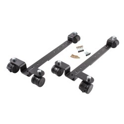 BKB RULLEBESLAG FOR DIGITALE KLAVERER, SORT, BREDDE 52, POLYURETHAN HJUL MED BREMSE 