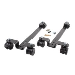 BKB RULLEBESLAG FOR DIGITALE KLAVERER, SORT, BREDDE 52, POLYURETHAN HJUL MED BREMSE 