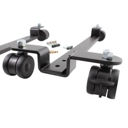 BKB RULLEBESLAG FOR DIGITALE KLAVERER, SORT, BREDDE 52, POLYURETHAN HJUL MED BREMSE 