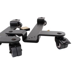 BKB RULLEBESLAG, SORT, TIL KONSOLPIANOER, 72 MM STANDARDBREDDE, POLYURETHAN HJUL MED BREMSE