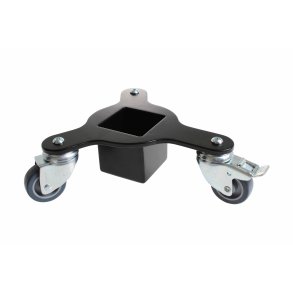 GRAND CASTOR BRACKET FOR DIGITAL GRAND PIANO, BLACK, POLYURETHANE WHEELS WITH BRAKE