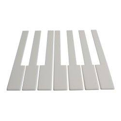 KLAVIATURBELGNING UDEN FRONT CREME 52 MM.