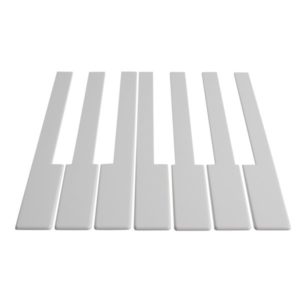 KLAVIATURBELGNING UDEN FRONT HVID 52 MM.