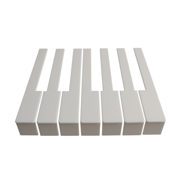 KLAVIATURBELGNING MED FRONT CREME 52 MM.