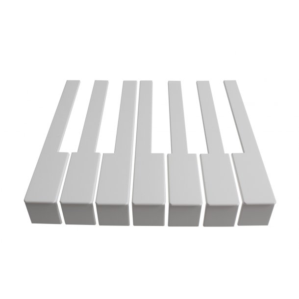 KLAVIATURBELGNING MED FRONT HVID 50 MM.