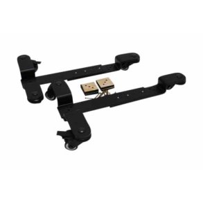 BKB ROLLENBCKE, SCHWARZ, FR KONSOLENKLAVIERE, 85 MM BREITE, POLYURETHANRDERN MIT BREMSE