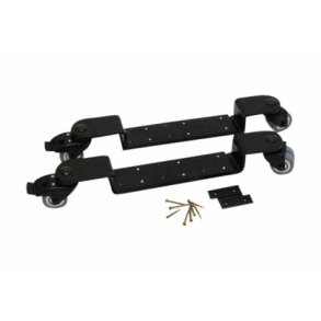 BKB ROLLENBCKE, SCHWARZ, GUMMIRDER SPURLOS MIT BREMSE, KUGELGELAGERT