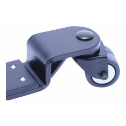 BKB ROLLENBCKE, SCHWARZ, EXTRA STABIL, POLYURETHANRDER MIT BREMSE, KUGELGELAGERT