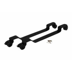 BKB ROLLENBCKE, SCHWARZ, SOCKELTIEFE BIS 340 MM, PU-RDERN SPURLOS MIT BREMSE