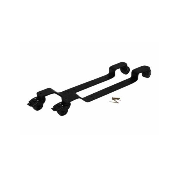 BKB PIANO TROLLIES, BLACK, BASE DEPTH UP TO 340 MM, PU WHEELS NON-MARKING WITH BRAKE