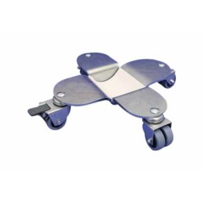 BKB FLGEL TRANSPORTUNTERSETZER, SILBER, PU-GUMMIRDERN MIT BREMSE