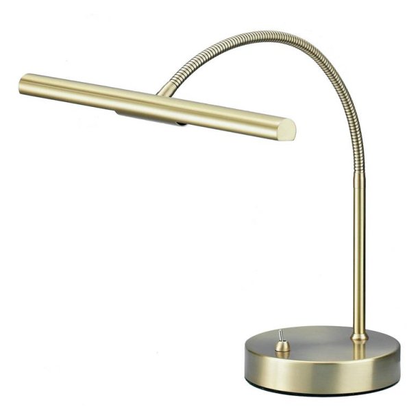 PIANOLAMPEN MESSING MAT FLEXARM "LED"