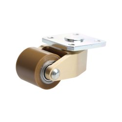 PIANO CASTORS BRASS WITH BROWN POLYURETHANE COATING