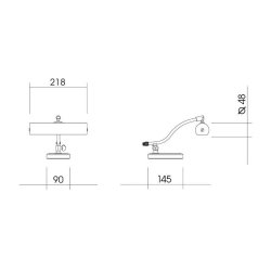 PIANOLAMPEN MESSING BLANK
