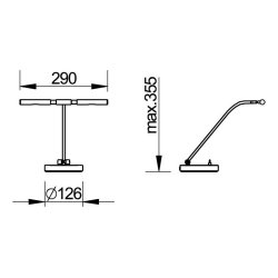 PIANOLAMPEN MESSING "LED"