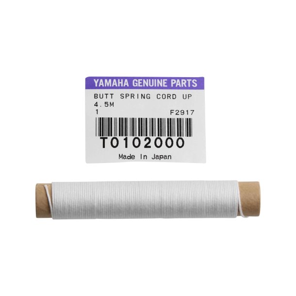 YAMAHA ORIGINAL PART NO. T0102000, BUTT SPRING WHITE CORD, UPRIGHT - 4,5 MTR. PACK