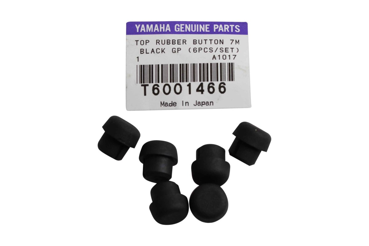YAMAHA ORIGINAL PART NO. T6001466, TOP RUBBER BUTTON 7 MM. (BLACK