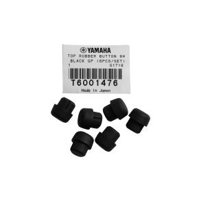 YAMAHA ORIGINAL PART NO. T6001476, TOP RUBBER BUTTON 8 MM. (BLACK) GRAND PIANO - 6 PACK