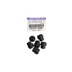 YAMAHA ORIGINAL PART NO. T6001486, TOP RUBBER BUTTON 9 MM. (BLACK) GRAND PIANO - 6 PACK