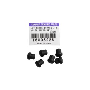 YAMAHA ORIGINAL PART NO. T6005226, KEY BROCK BUTTON 4,5 MM. (BLACK) - 6 PACK